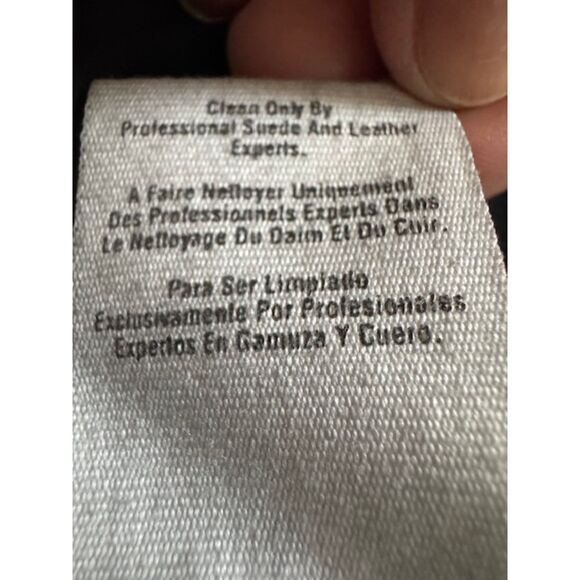 DKNY Lamb Leather Moto Women's jacket, Black, Size 8 - Picture 5 of 7